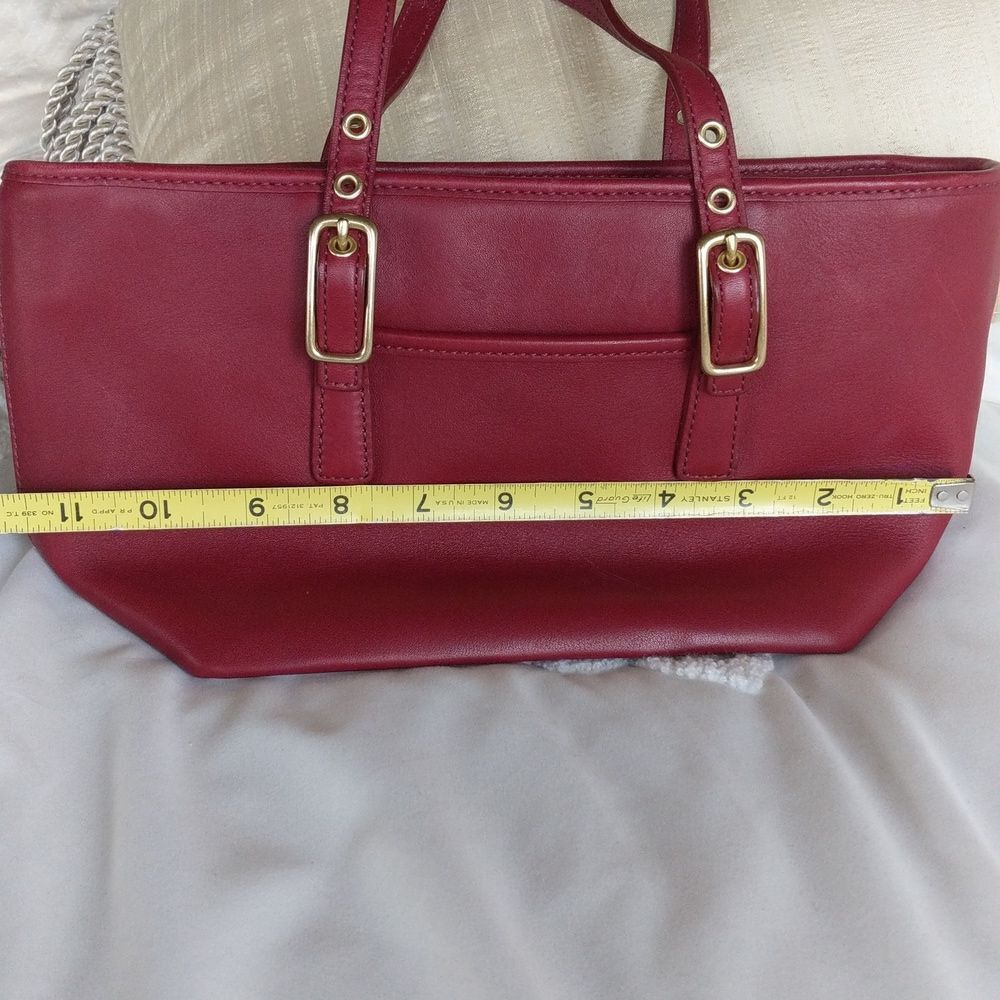 COACH Luxurious Red ♥️ Y2K Vintage Mini Tote Bag 9846 - Picture 10 of 12